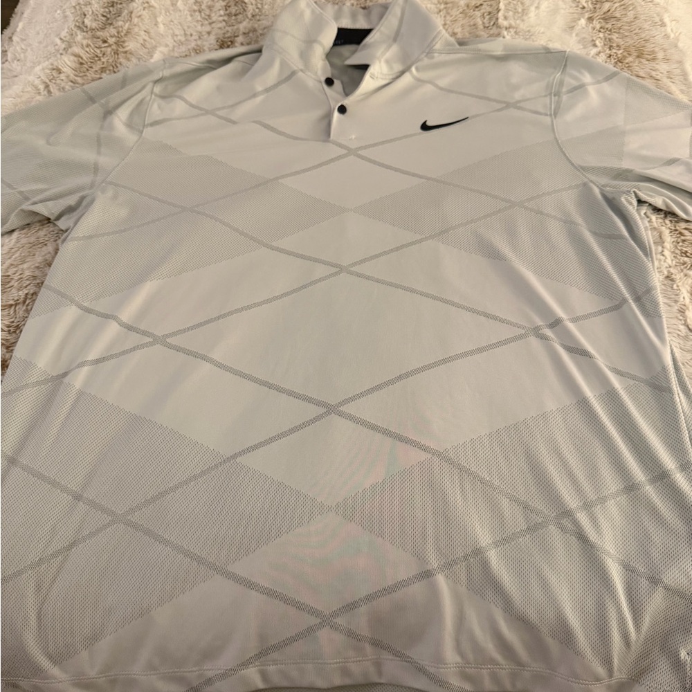 Nike Men's Gray Polo Shirt Size XL